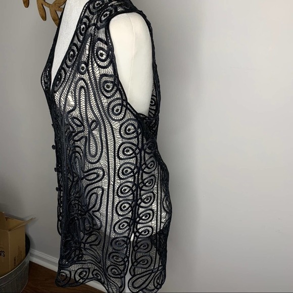 Vintage Silk box unique vest large - Picture 6 of 13